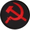 Hammer and Sickle Iron on Novelty Patch