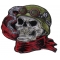 Cigar Skull Motorcycle Rider Patch