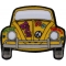Hippie Bug Car Novelty Iron on Patch