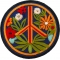 Hippie Flower Peace Patch