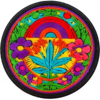 Hippie Pot LeafPatch Embroidered