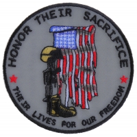 Honor Their Sacrifice Memorial Patch | US Military Veteran Patches