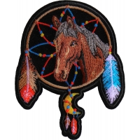 Horse in Dreamcatcher Iron on Patch
