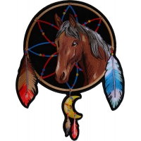 Horse in Dreamcatcher Large Patch for Jackets
