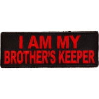 I Am My Brother's Keeper Patch In Red | US Military Veteran Patches