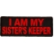 I Am My Sister's Keeper Patch In Red