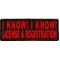 I Know I Know License and Registration Patch