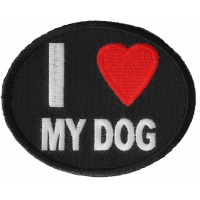 I Love My Dog Patch | Embroidered Patches