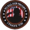 I Thank You To All Our Troops Patriotic Iron on Patch