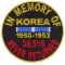 In Memory Of Korea Round Patch