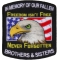 In Memory Of Our Fallen Military Brothers and Sisters Patriotic Iron on Patch