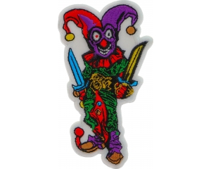 Jester Clown with Knives Patch