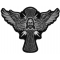 Jesus Cross and Wings Iron on Patch