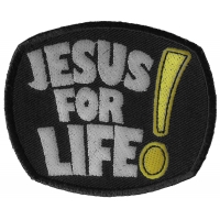 Jesus For Life Patch | Embroidered Patches