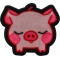 Kiss Me Piggy Iron on Patch
