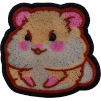 Lady Hamster Iron on Patch