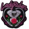 Lady Rider Rose Motorcycle Engine Patch