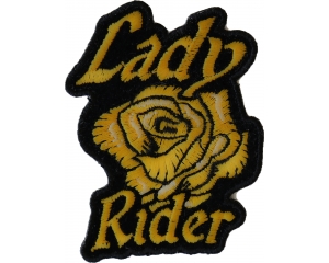 Lady Rider Yellow Rose Patch