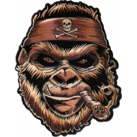 Large Gorilla Back Patch Smoking Cigar