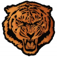 Large Orange Tiger Back Patch | Embroidered Patches