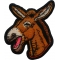 Laughing Donkey Iron on Patch