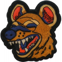Laughing Hyena Iron on Patch