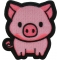 Little Piggy Iron on Patch