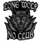 Lone Wolf No Club Small Biker Patch