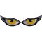 Medium Yellow Eyes Iron on Patch