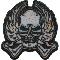 Metal Skull Iron on Patch