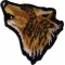 Mini Wolf Head Iron on Patch