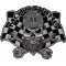 Motocycho Bearded Skull Patch
