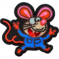 Nerdy Rat Iron on Patch