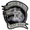 No Clubs No Rules Just Ride Wolf Patch
