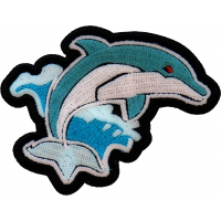 Ocean Dolphin Patch Embroidered