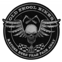 Old skool Biker Skull Patch