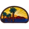 Palms and Sunset Iron on Patch