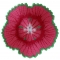 Pink and Green Flower Iron on Patch