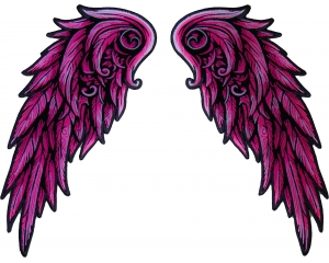 Pink Angel Wings Patch
