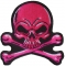 Pink Skull and Cross Bones Patch