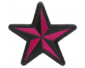 Pink Star Patch | Embroidered Patches