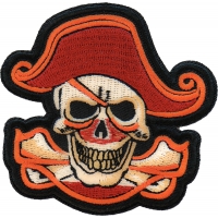 Pirate Skull Patch Embroidered