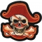 Pirate Skull Cross Bones and Hat Patch