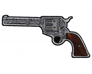 6 Shooter Pistol Patch Left Patch | Embroidered Patches