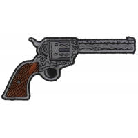 6 Shooter Pistol Gun Patch Right | Embroidered Patches