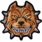 Pit Bull Spike Collar Iron on Patch