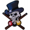 Tall Hat Skull Billard Patch