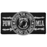 POW MIA Barbwire Patch | US Military Veteran Patches