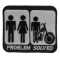 Problem Solved Marriage and Motorcycle Funny Biker Patch