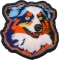 Proud Australian Shepherd Dog Iron on Patch